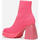 Schuhe Damen Low Boots La Modeuse 14378_P36693 Rosa