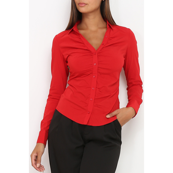 Kleidung Damen Hemden La Modeuse 21685_P48301 Rot