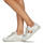 Schuhe Damen Sneaker Low Meline NKC167 Weiss / Gold
