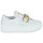 Schuhe Damen Sneaker Low Meline PF1499 Weiss / Gold