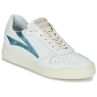 Schuhe Damen Sneaker Low Meline BZ513 Weiss / Blau