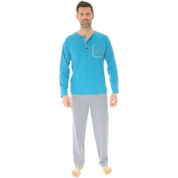 Kleidung Herren Pyjamas/ Nachthemden Christian Cane SHAWN Blau