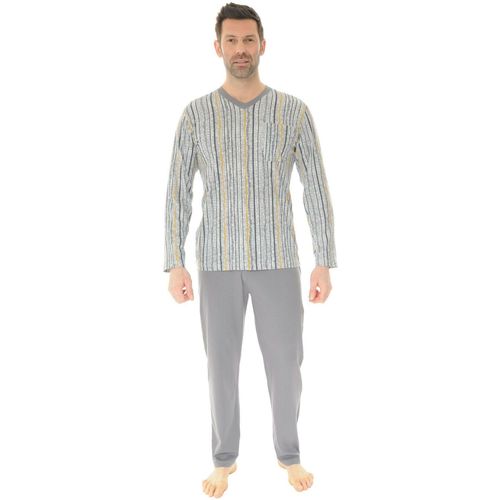 Kleidung Herren Pyjamas/ Nachthemden Christian Cane SILVIO Grau