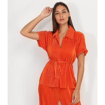 Kleidung Damen Hemden La Modeuse 63241_P143761 Orange