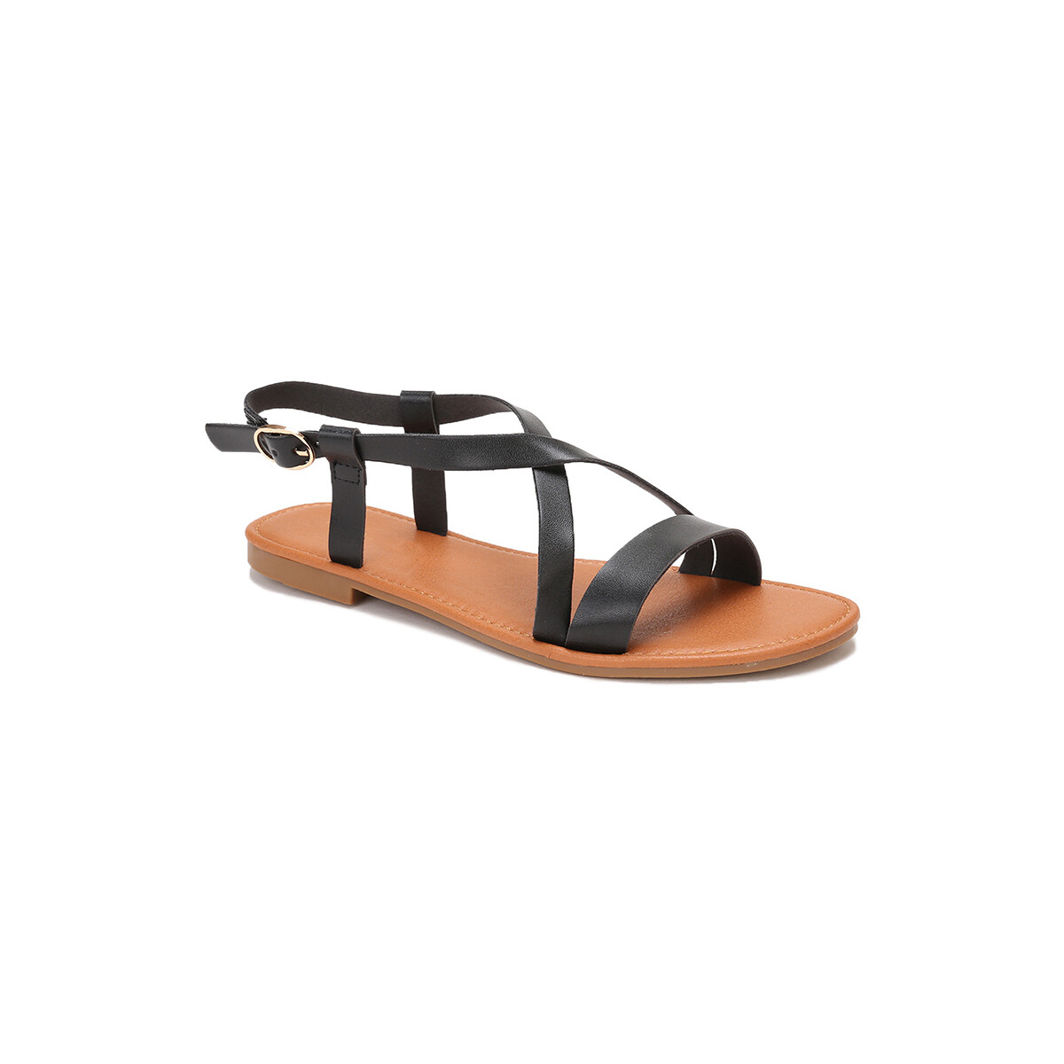 Schuhe Damen Sandalen / Sandaletten La Modeuse 63509_P144569 Schwarz