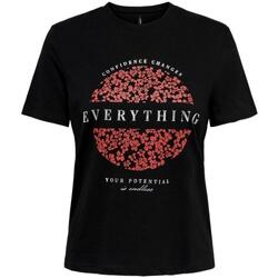 Kleidung Damen T-Shirts & Poloshirts Only  Schwarz