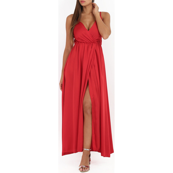 Kleidung Damen Kleider La Modeuse 20183_P56232 Rot