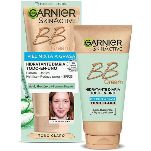 Beauty Damen BB & CC Creme Garnier Skinactive Bb Cream Piel Mixta A Grasa Spf25 light 