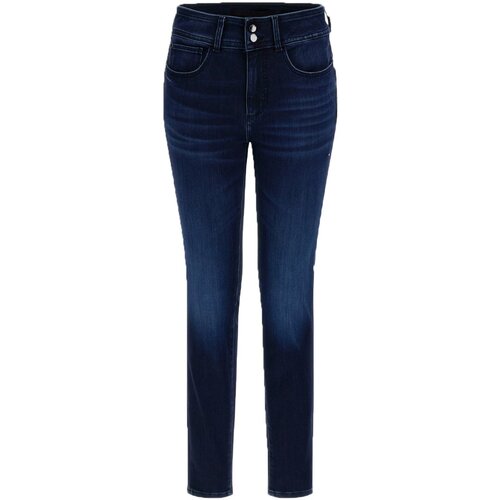 Kleidung Damen Slim Fit Jeans Guess W2BA91 D4H53 Blau