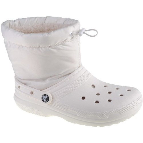 Schuhe Damen Stiefel Crocs Classic Lined Neo Puff Boot Weiss