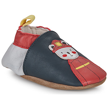 Schuhe Jungen Hausschuhe Robeez FIREMAN Marine / Rot