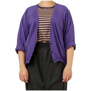 Kleidung Damen Mäntel Wendy Trendy Top 221062 - Purple Multicolor