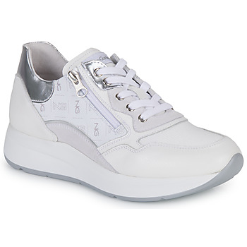 Schuhe Damen Sneaker Low NeroGiardini E306450D-707 Weiss / Silbern