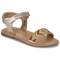 Schuhe Mädchen Sandalen / Sandaletten Mod'8 CAPEARLS Gold / Multicolor