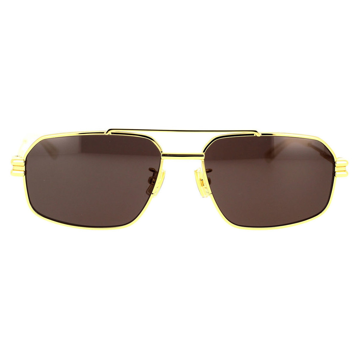 Uhren & Schmuck Sonnenbrillen Bottega Veneta BV1128S 002 Sonnenbrille Gold