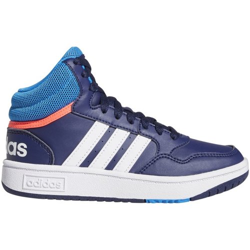 Schuhe Jungen Sneaker adidas Originals Low HOOPS MID 3.0 K GW0400 Blau