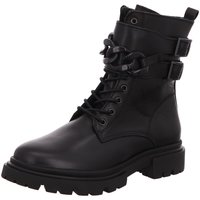 Schuhe Damen Stiefel Palpa Stiefeletten Schnürstiefel Boots Schwarz Neu F-8502 schwarz