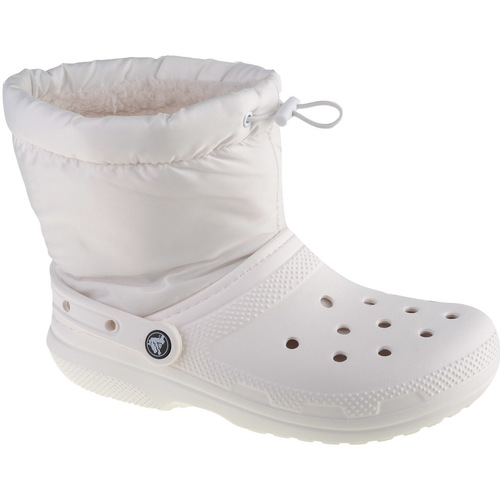 Schuhe Damen Schneestiefel Crocs Classic Lined Neo Puff Boot Weiss