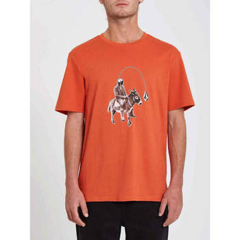 Kleidung Herren T-Shirts Volcom Ass Off Burnt Ochre Orange