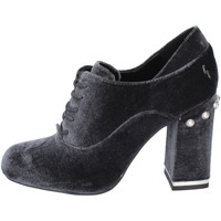 Schuhe Damen Low Boots Gattinoni BE503 Stiefeletten Samt Grau