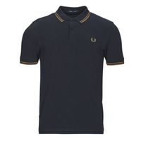 Kleidung Herren Polohemden Fred Perry TWIN TIPPED FRED PERRY SHIRT Marine / Camel