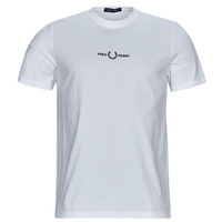 Kleidung Herren T-Shirts Fred Perry EMBROIDERED T-SHIRT Weiss