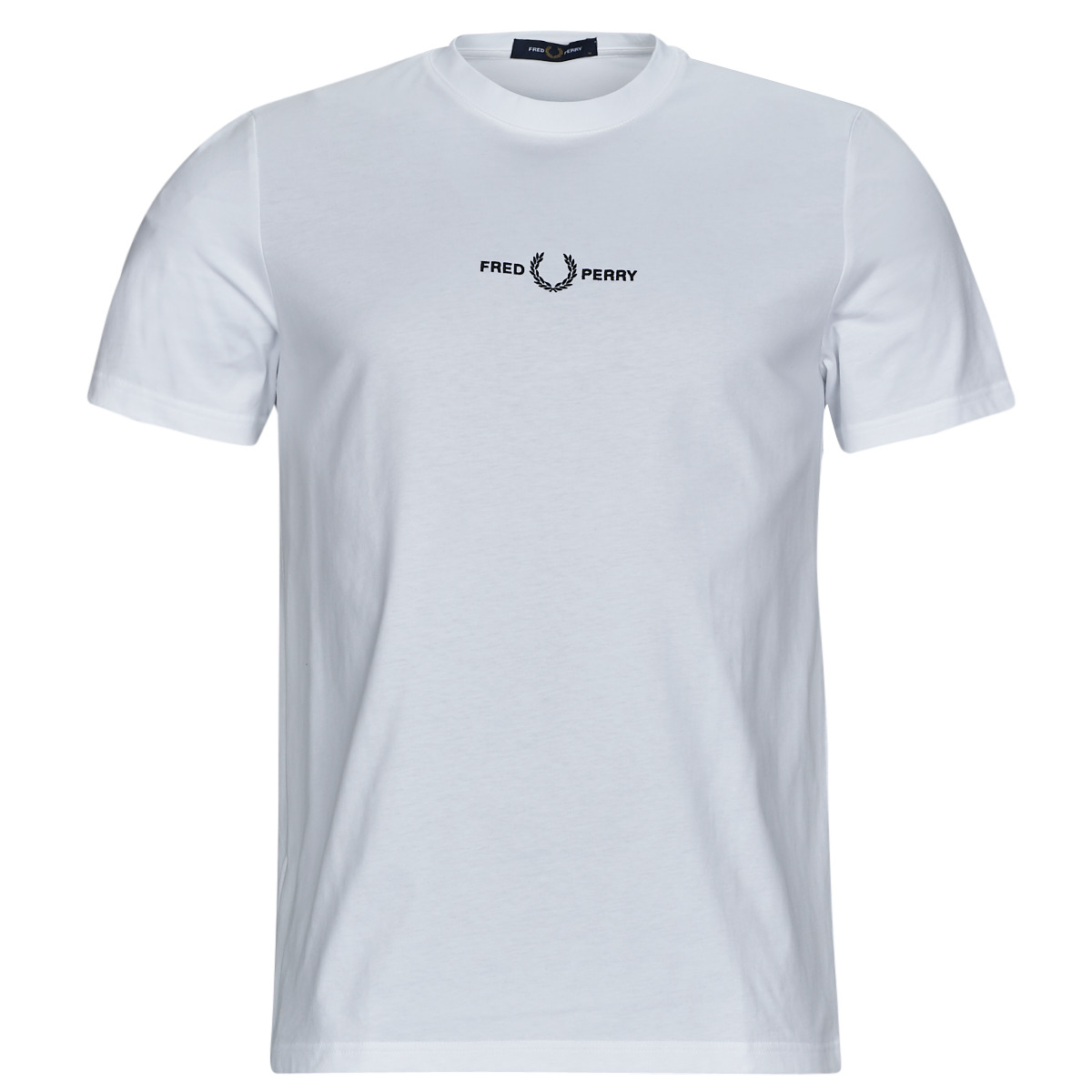 Kleidung Herren T-Shirts Fred Perry EMBROIDERED T-SHIRT Weiss