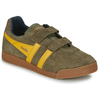 Schuhe Kinder Sneaker Low Gola HARRIER STRAP Kaki / Gelb