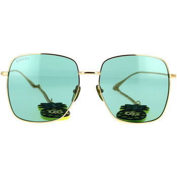 Uhren & Schmuck Damen Sonnenbrillen Gucci GG1031S 008 Sonnenbrille mit Anhänger Gold