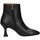 Schuhe Damen Ankle Boots Hersuade W2250 Stiefeletten Frau SCHWARZ Schwarz