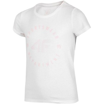 Kleidung Mädchen T-Shirts 4F JTSD003 Weiss