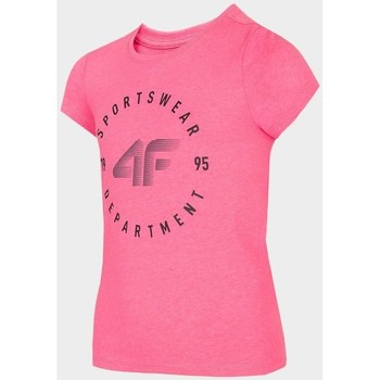 Kleidung Mädchen T-Shirts 4F JTSD003 Rosa