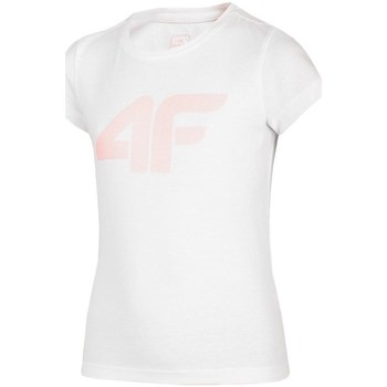 Kleidung Mädchen T-Shirts 4F JTSD005 Weiss