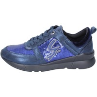 Schuhe Damen Sneaker Gattinoni BE522 Sneaker Pailletten Blau