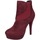 Schuhe Damen Low Boots Gattinoni BE525 Bordeaux