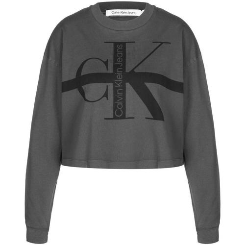 Kleidung Damen Sweatshirts Calvin Klein Jeans  Grau