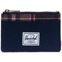 Taschen Portemonnaie Herschel Carteira Herschel Oscar RFID Peacoat/Peacoat Plaid Blau