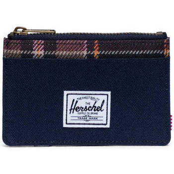 Taschen Portemonnaie Herschel Carteira Herschel Oscar RFID Peacoat/Peacoat Plaid Blau