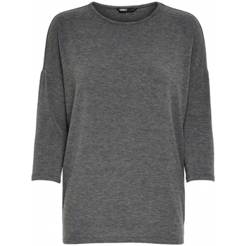 Kleidung Damen Sweatshirts Only Top Glamour 3/4 - Dark Grey Melange Grau