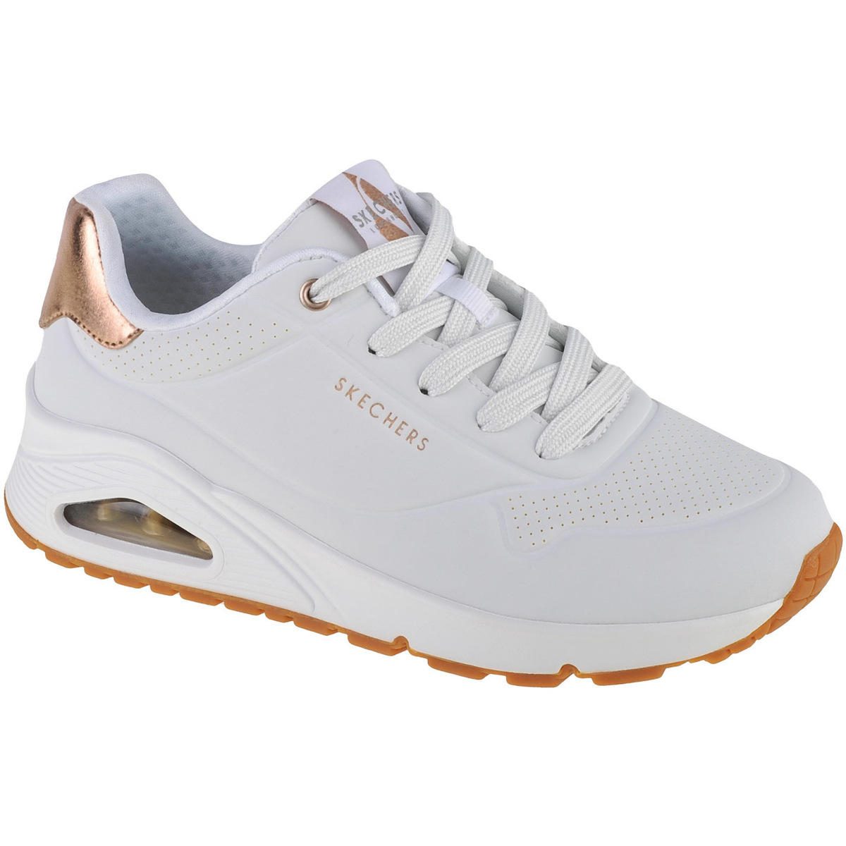 Schuhe Damen Sneaker Low Skechers Uno-Golden Air Weiss