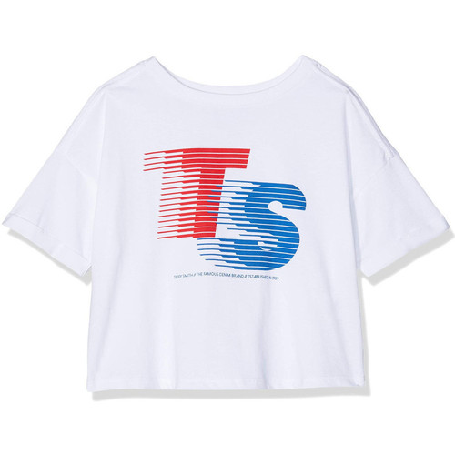 Kleidung Mädchen T-Shirts & Poloshirts Teddy Smith 51006138D Weiss