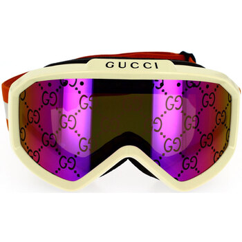 Uhren & Schmuck Sonnenbrillen Gucci Occhiali da Sole  Maschera da Sci e Snowboard GG1210S 002 Braun