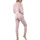 Kleidung Damen Pyjamas/ Nachthemden Admas Pyjama Hausanzug Hose Jacke mit Reißverschluss Soft Home Rosa