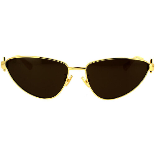 Uhren & Schmuck Damen Sonnenbrillen Bottega Veneta BV1186S 002 Sonnenbrille Gold