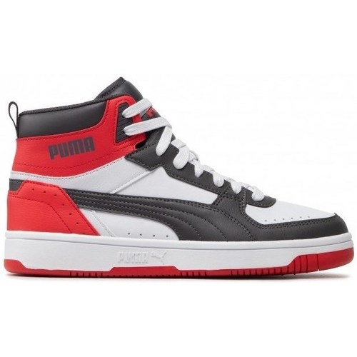 Schuhe Herren Sneaker High Puma Rebound Joy Rot, Weiß