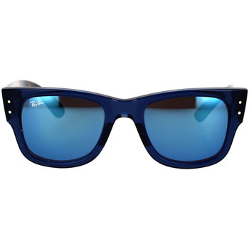 Uhren & Schmuck Sonnenbrillen Ray-ban Mega Wayfarer Sonnenbrille RB0840S 6638O4 Blau