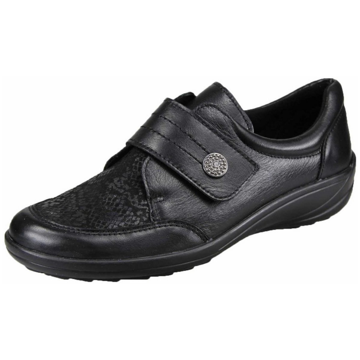 Schuhe Damen Slipper Aco Slipper black () 203/8692W-2738 Nani 12 Schwarz