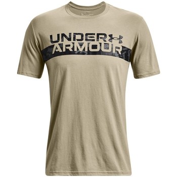 Kleidung Herren T-Shirts Under Armour Camo Chest Stripe SS Beige