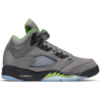 Schuhe Damen Sneaker High Nike Air Jordan 5 Retro Grau