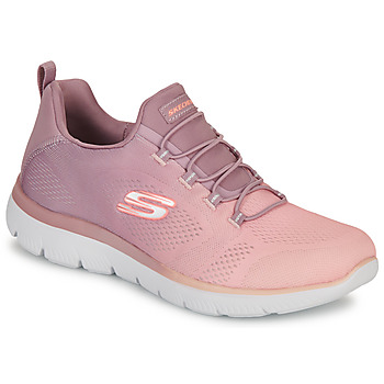 Schuhe Damen Sneaker Low Skechers SUMMITS - BRIGHT CHARMER Pink / Weiss